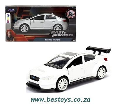 JADA Diecast Model Car 24037 Subaru WRX STi Mr Little Nobody Fast &amp; Furious 8 Movie Film TV 1/32 scale