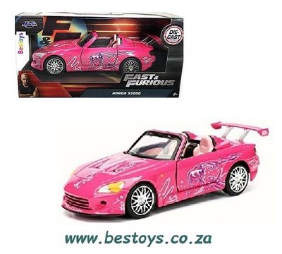 JADA Car 24037 Honda S2000 S 2000 Suki Fast &amp; Furious Movie Film TV