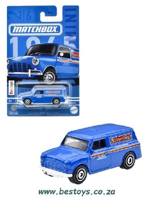 Matchbox Diecast Model Car Mini Series Austin Mini Van 1965 &quot;Motor Spares&quot; 1/64 scale