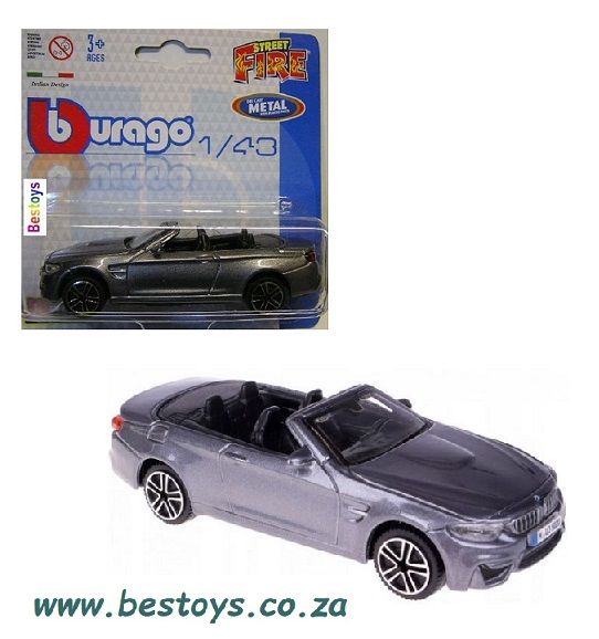 Burago Diecast Model Car BMW M4 BMW M 4 Convertible 1/43 scale