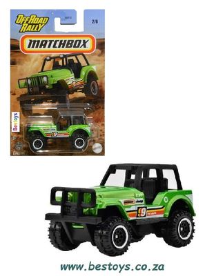 Matchbox Diecast Model Car Offroad Rally Jeep 4x4 No 9