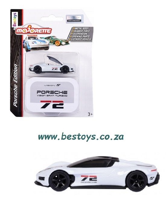 Majorette Porsche Series Porsche Vision Gran Turismo No 72 + Collector Tin