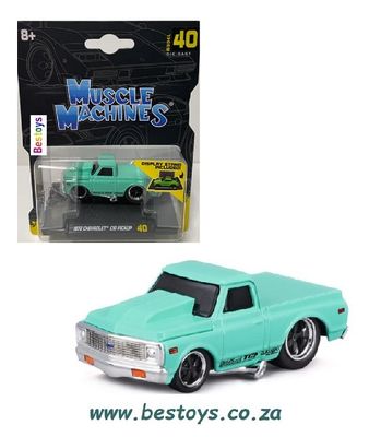 Maisto Muscle Machines Chevy Chevrolet C 10 C10 Pickup 1972 1/64 scale