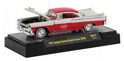 Castline M2 Diecast Model Car BB01 Dodge Custom Royal Lancer D500 1957 "Coca Cola" 1/64 scale
