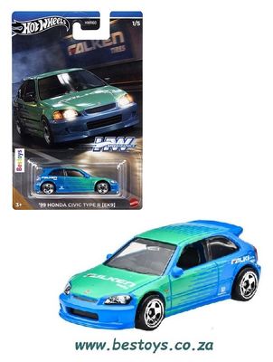 Hot Wheels Hotwheels Speed Graphics Honda Civic Type R EK9 1999 &quot;Falken&quot; 1/64 scale