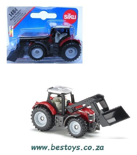 SIKU Diecast Model 1484 Massey Ferguson Tractor with frontloader Farm Agriculture +- 1/64 scale