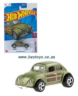Hotwheels Hot Wheels Diecast Model Car 2022 42/250 VW Volkswagen Beetle Compact Kings 1/64 scale