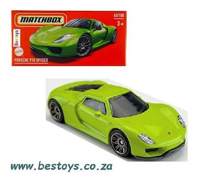 Matchbox Diecast Model Car Power Grab 2024 45/100 Porsche 918 Spyder 1/64 scale