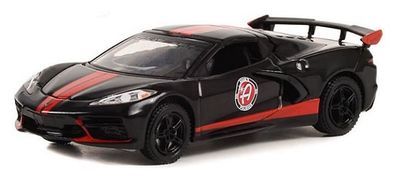 Greenlight Diecast Model Car Running on Empty Chevy Chevrolet Corvette C 8 C8 Stingray Coupe 2022 "Adam's Polish" 1/64 scale