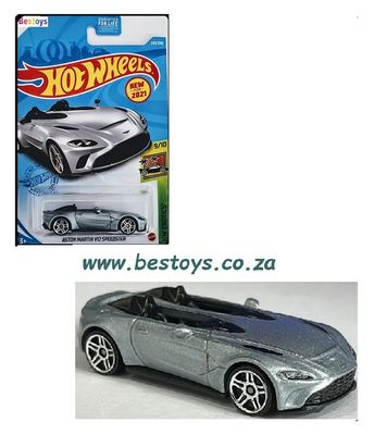 Hotwheels Hot Wheels Diecast Model Car First Ed 2021 243/250 Aston Martin V 12 V12 Speedster Exotics 1/64 scale