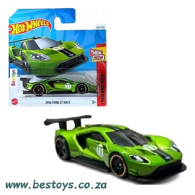 Hot Wheels Hotwheels 2024 229/250 Ford GT Race 2016 No 17 Then &amp; Now 1/64 scale