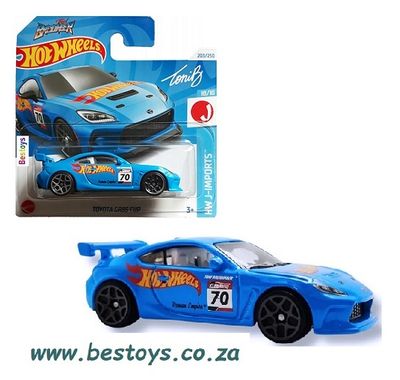 Hotwheels Hot Wheels Diecast Model Car 2024 203/250 Toyota GR 86 GR86 Cup No 70 J Imports 1/64 scale