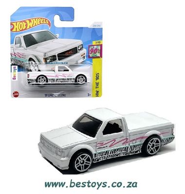 Hotwheels Hot Wheels Diecast Model Car 2024 226/250 GMC Cyclone 1991 Pickup The 90&#39;s 1/64 scale