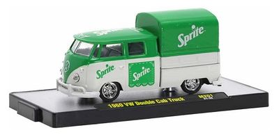 Castline M2 Diecast Model Car MX01 VW Volkswagen Double Cab Pickup + Canopy 1960 "Sprite" 1/64 scale