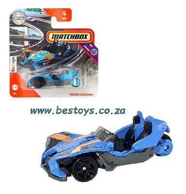 Matchbox Diecast Model Motorcycle Bike 2021 57/100 Polaris Slingshot Highway
