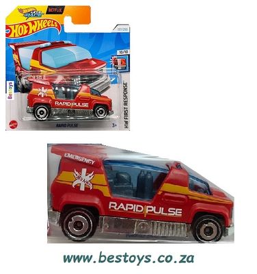 Hotwheels Hot Wheels Diecast Model Car 2024 137/250 Rapid Pulse First Response Netflix Let&#39;s Race