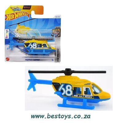 Hotwheels Hot Wheels Diecast Model Car 2024 148/250 Propper Chopper Metro Netflix Let&#39;s Race