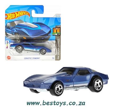 Hotwheels Hot Wheels Diecast Model Car 2024 109/250 Chevy Chevrolet Corvette Stingray Dream Garage 1/64 scale