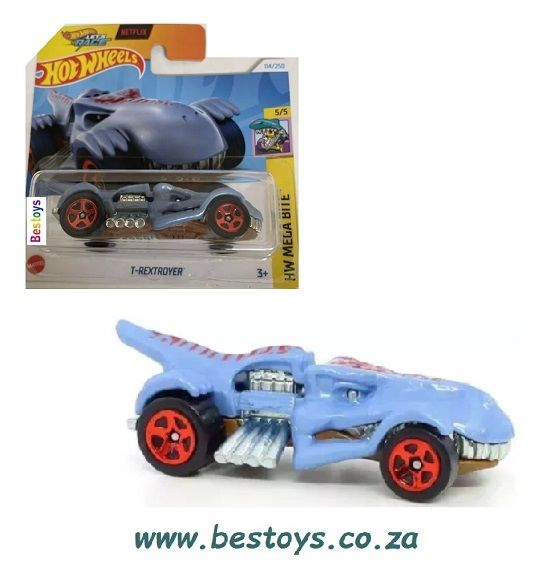 Hotwheels Hot Wheels Diecast Model Car 2024 114/250 T-Rextroyer Mega Bite Netflix Let&#39;s Race