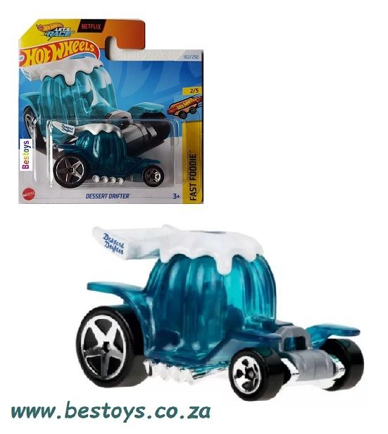 Hotwheels Hot Wheels Diecast Model Car 2024 162/250 Dessert Drifter Fast Foodie Netflix &quot;Let&#39;s Race&quot;