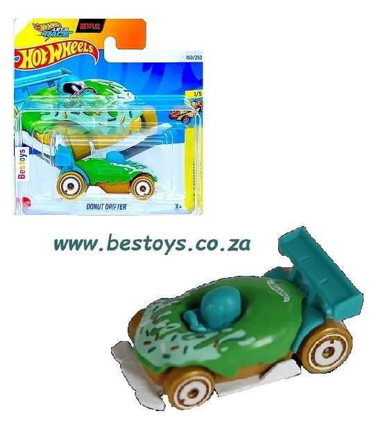 Hotwheels Hot Wheels Diecast Model Car 2024 150/250 Donut Drifter Fast Foodie Netflix &quot;Let&#39;s Race&quot;