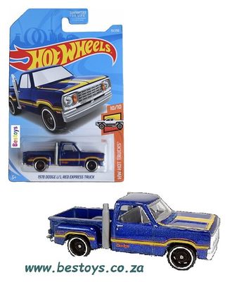 Hotwheels Hot Wheels Car 2024 55/250 Dodge Li&#39;l Red Express Truck 1978 Hot Trucks