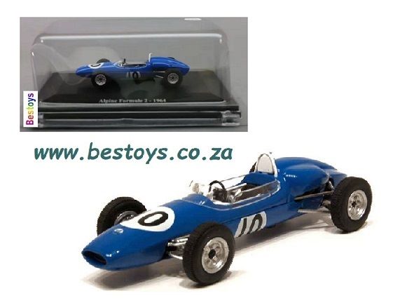 Motorsport Diecast Model Car Collection Alpine Formula 2 1964 No 10 1/43 scale