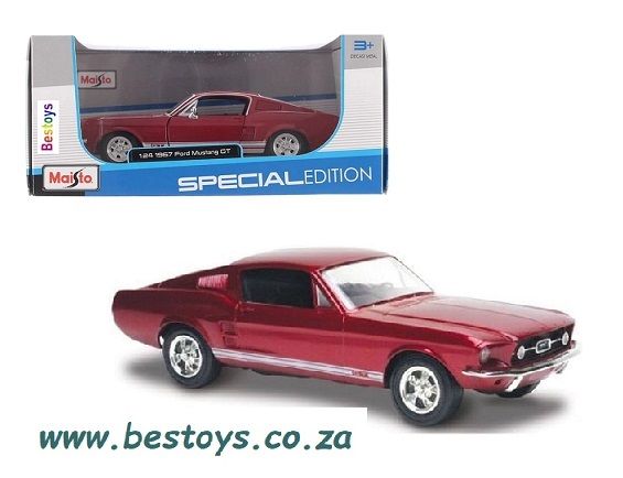 Maisto Model Car 31260 Ford Mustang GT 1967 1/24 scale