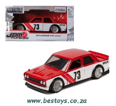 JADA Car 99123 JDM Tuners Datsun 510 Widebody 1973 1/32 scale