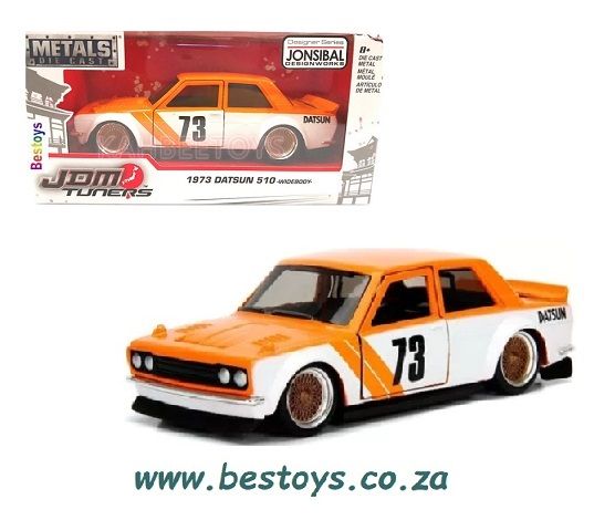 JADA Car 99124 JDM Tuners Datsun 510 Widebody 1973 1/32 scale