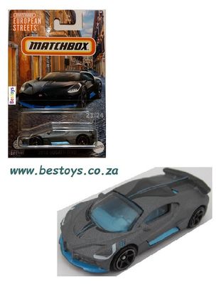 Matchbox Car European Streets Series Bugatti Divo 2018 1/64 scale