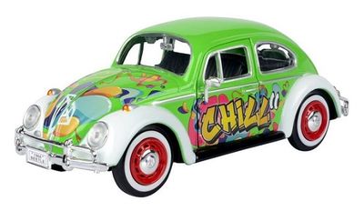 Motormax Motor Max Car 79598 VW Volkswagen Beetle 1300 1966 Graffiti 1/24 scale