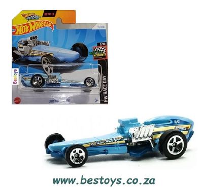 Hot Wheels Hotwheels 2024 75/250 Rockin Railer Race Day Netflix &quot;Let&#39;s Race&quot;