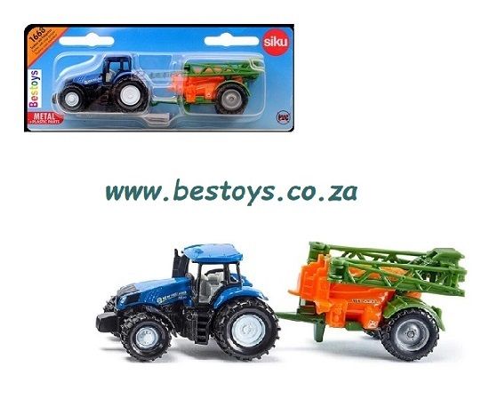 Siku 1668 New Holland Tractor with Crop Sprayer Farm Agriculture