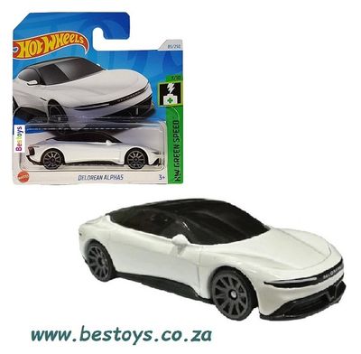 Hot Wheels Hotwheels 2024 85/250 Delorean Alphas Green Speed 1/64 scale