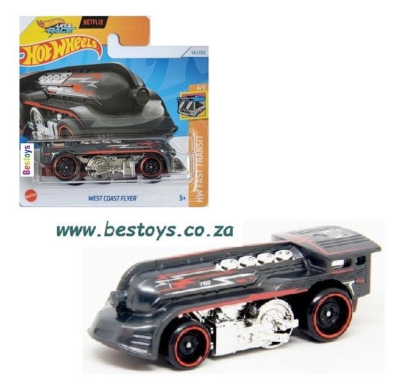 Hot Wheels Hotwheels 2024 56/250 West Coast Flyer Train Fast Transit