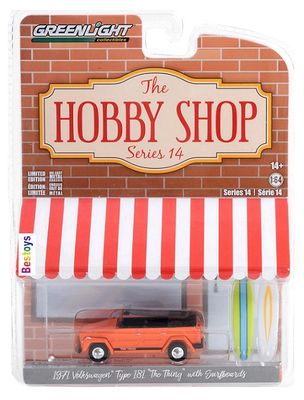 Greenlight Hobby Shop VW Volkswagen Type 181 Thing 1971 + Surfboards
