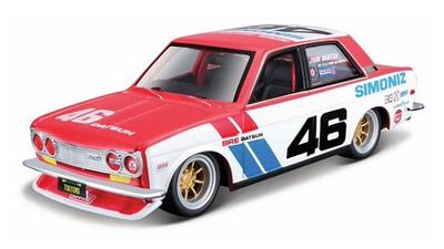 Maisto 32532 Design Series Tokyo Mod Datsun 510 BRE No 46 1/24 scale