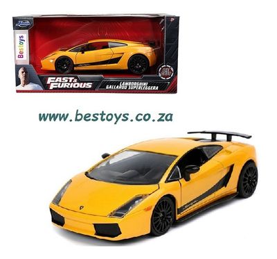 JADA 32609 Lamborghini Gallardo Superleggera Fast &amp; Furious Movie Film TV 1/24 scale
