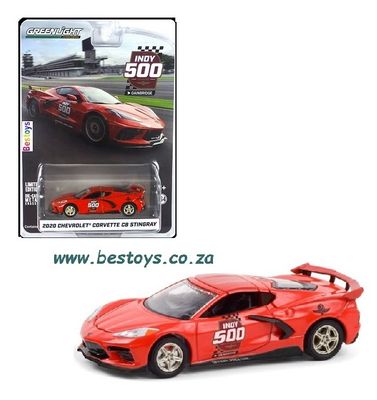 Greenlight Exclusive Chevy Chevrolet Corvette C 8 C8 Stingray 2020 Indy 500 Gainbridge 1/64 scale