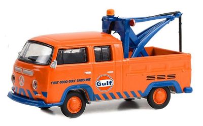 Greenlight Exclusive VW Volkswagen Kombi T 2 T2 Double Cab Pickup Tow truck 1970 "Gulf" 1/64 scale