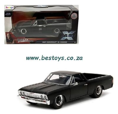 JADA 34413 Chevy Chevrolet El Camino 1967 Fast X Fast &amp; Furious Movie Film TV 1/24 scale
