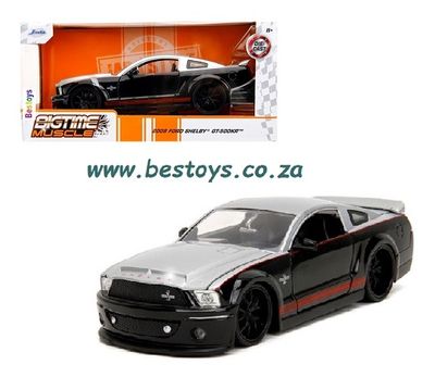 JADA Bigtime Muscle 34205 Ford Mustang Shelby GT 500 KR  500KR 2008 1/24 scale