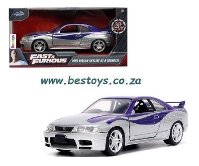 JADA 24037 Nissan Skyline GT-R R33 1995 Fast &amp; Furious Movie Film TV
