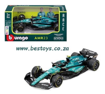 Burago 38090 Formula 1 F1 Aston Martin AMR23 2023 GP No 14 Alonso &quot;Aramco&quot;