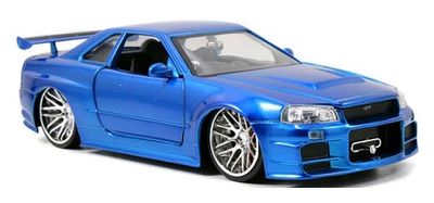 JADA 97173 Nissan Skyline GT-R R34 Brian Fast & Furious Movie Film TV 1/24 scale