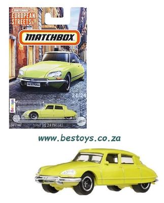 Matchbox European Streets Series Citroen DS 21 DS21 Pallas 1968 1/64 scale