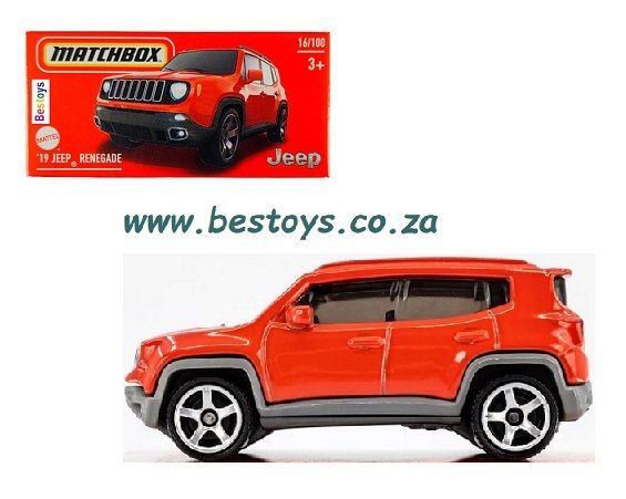 Matchbox Power Grab 2024 16/100 Jeep Renegade 1/64 scale