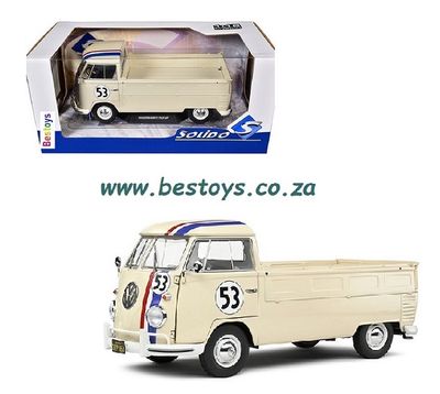 Solido S1806708 VW Volkswagen Kombi T 1 T1 Pickup Racer No 53 1950 1/18 scale