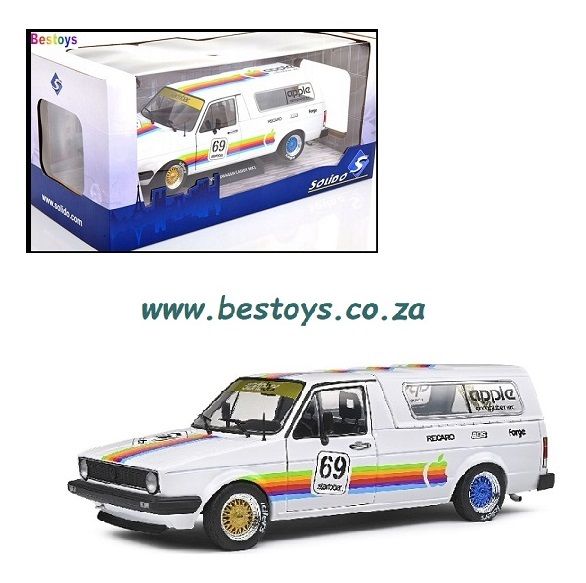 Solido S1803504 VW Volkswagen Caddy Mk 1 Mk1 Pickup 1982 with canopy &quot;Apple&quot; 1/18 scale